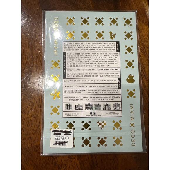Deco Miami Nail Art Stickers NEW - Picture 2 of 2